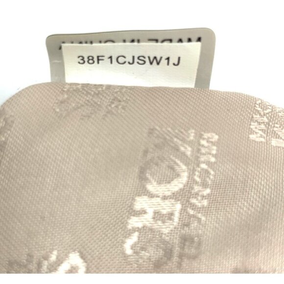 Michael Michael Kors Jet Set Wristlet Wallet Brown Canvas Leather Trim 6"x4" - Picture 8 of 15